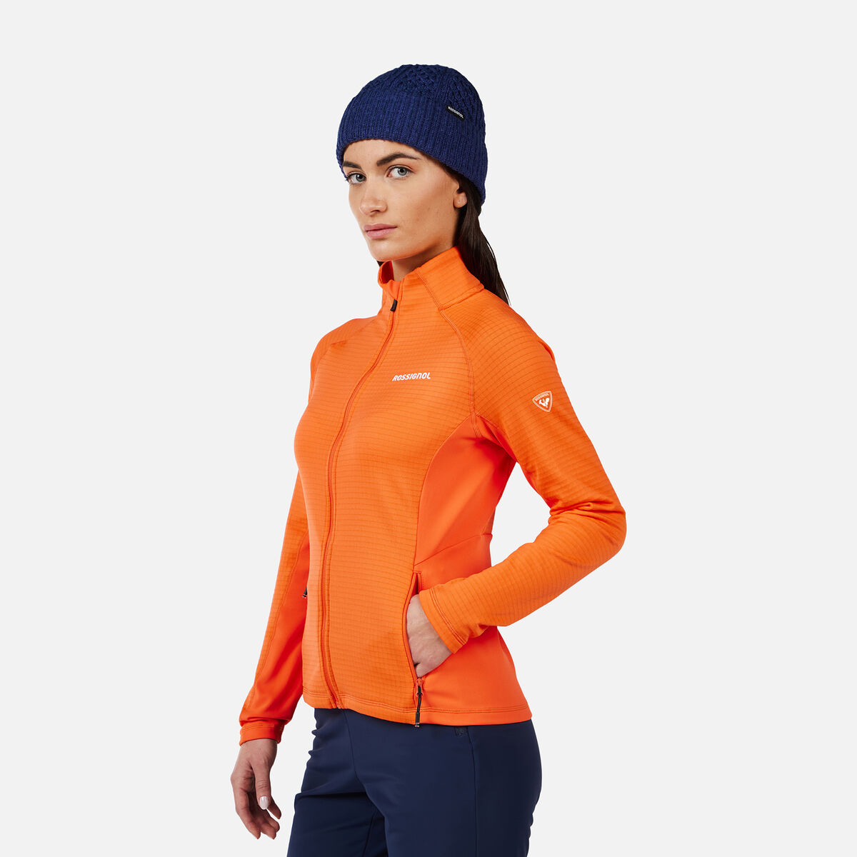 Women's Blackside Mix Full-Zip Fleece Orange Flame