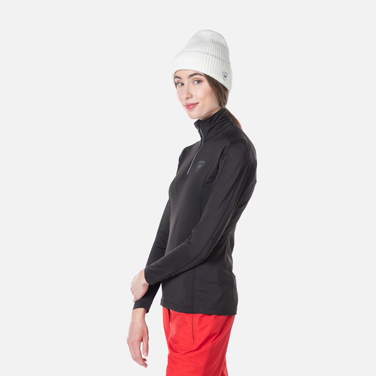 Women's Classique Half-Zip Baselayer Top Black