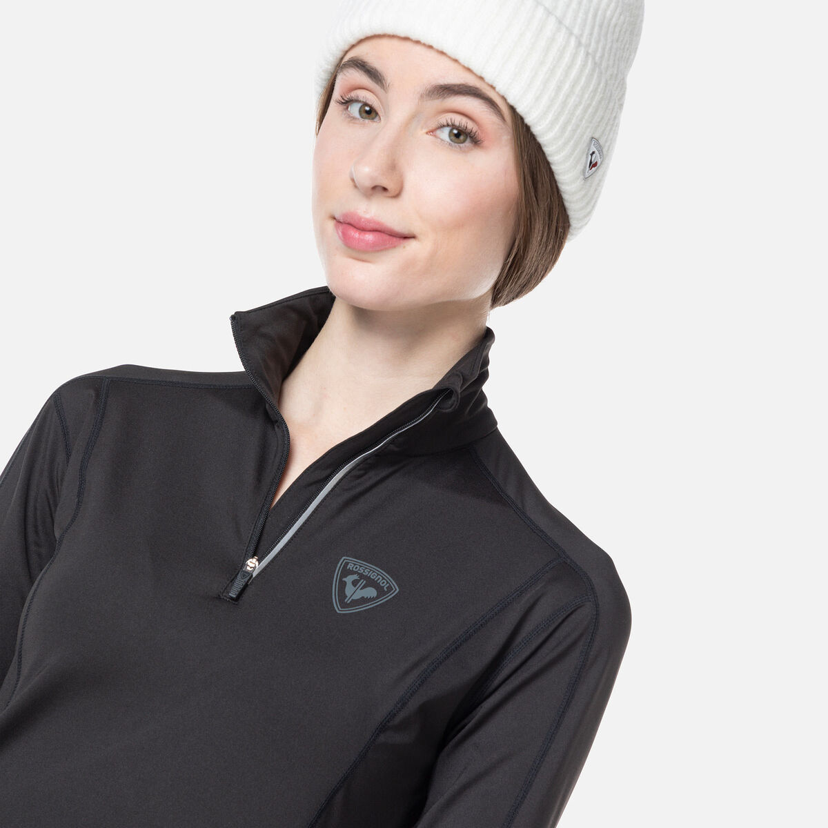 Women's Classique Half-Zip Baselayer Top Black