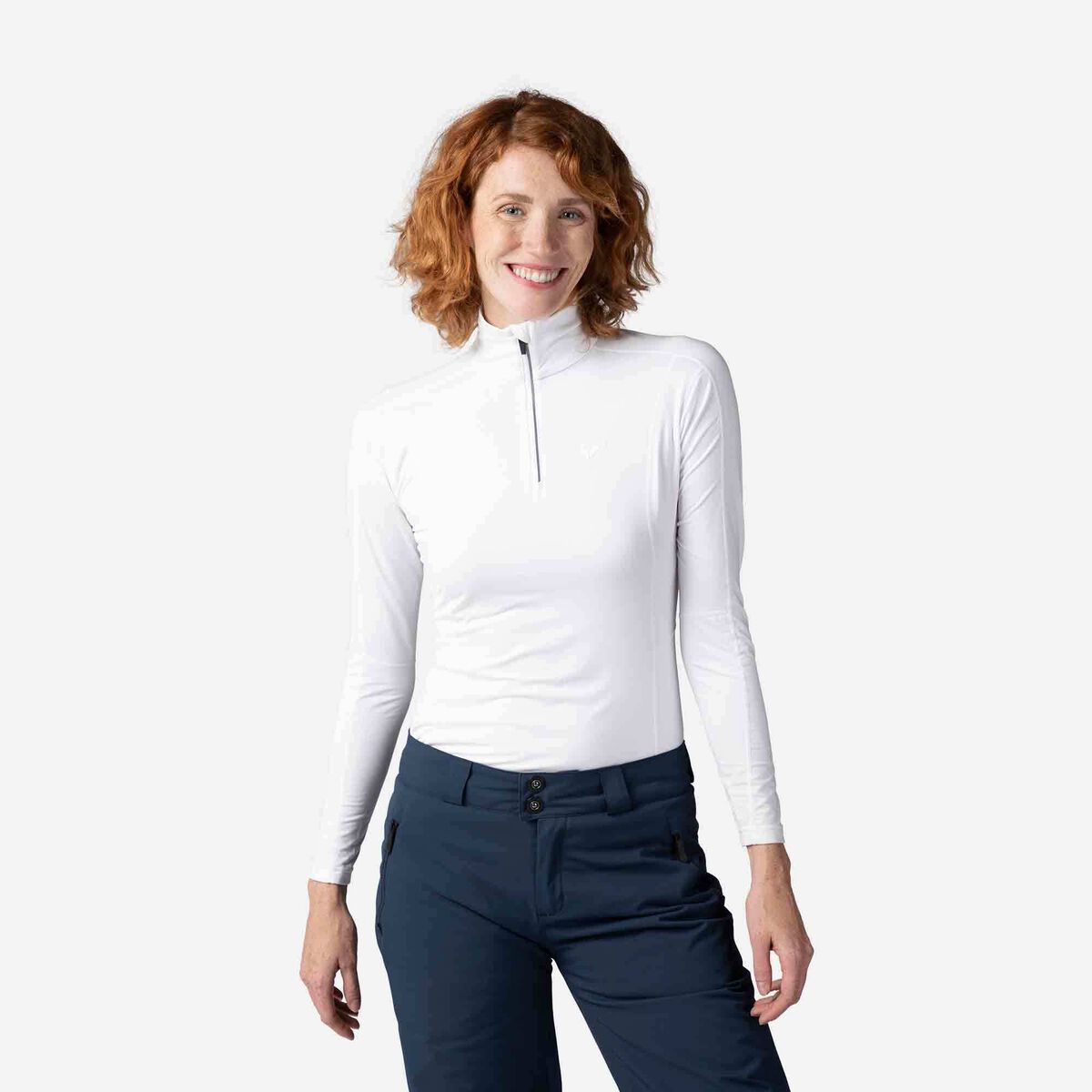 Women's Classique Half-Zip Baselayer Top White