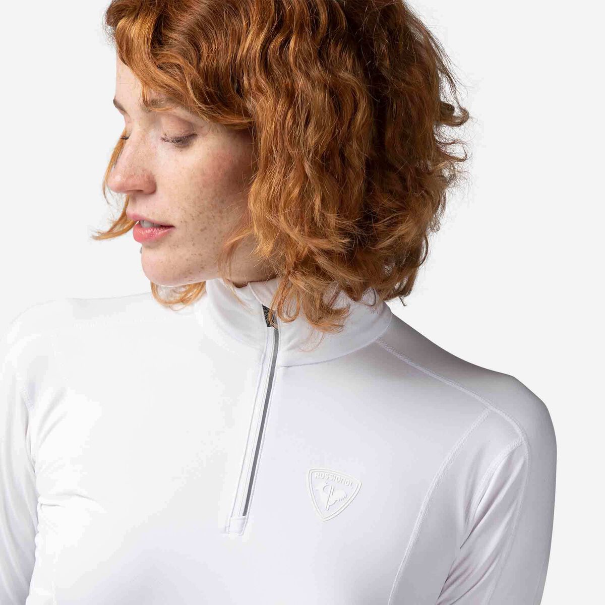 Women's Classique Half-Zip Baselayer Top White