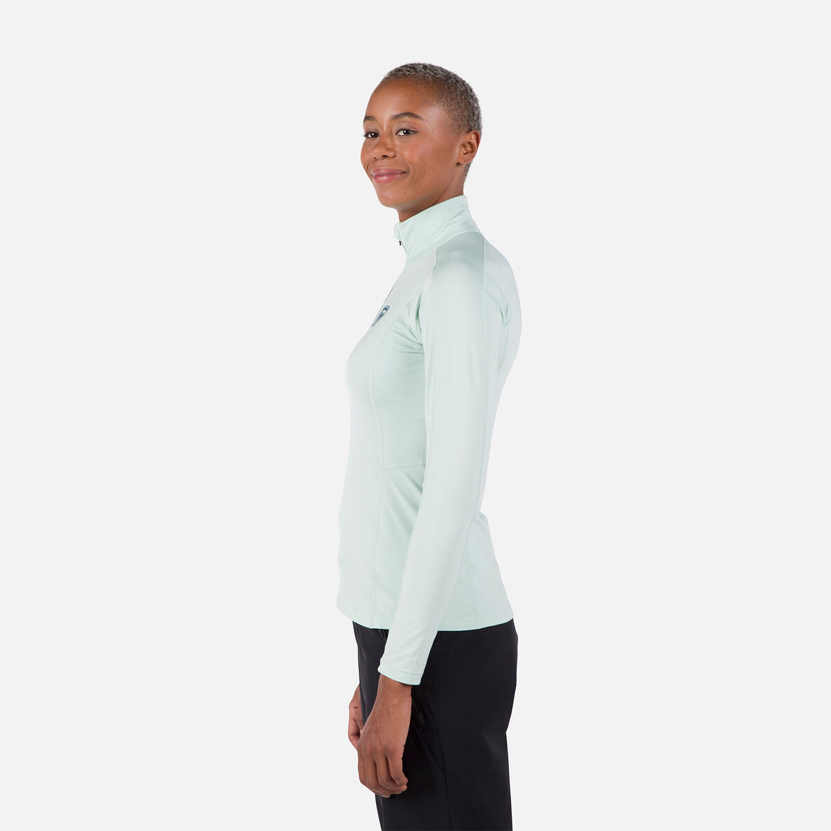 Women's Classique Half-Zip Baselayer Top Drizzle Grey 4 Women's Classique Half-Zip Baselayer Top Drizzle Grey