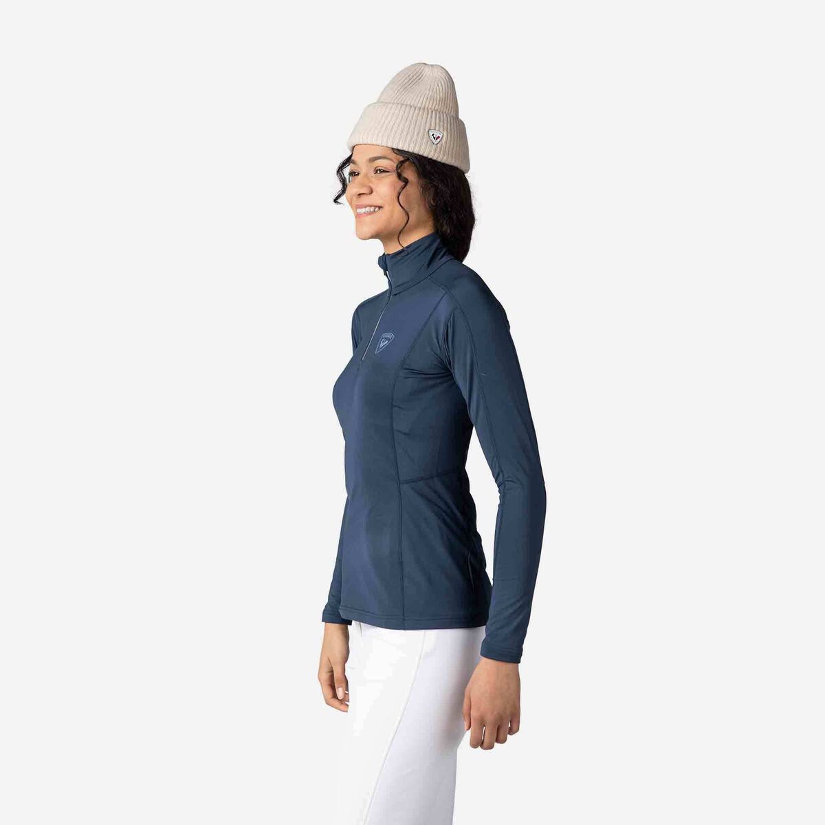 Women's Classique Half-Zip Baselayer Top Dark Navy