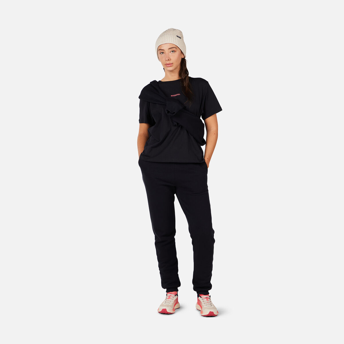 Women's Waterfall Relax Tee Black