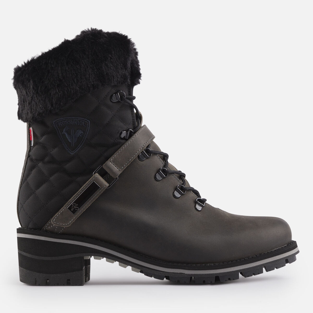 Women's 1907 Megeve Grey Wax Boots Midgrey