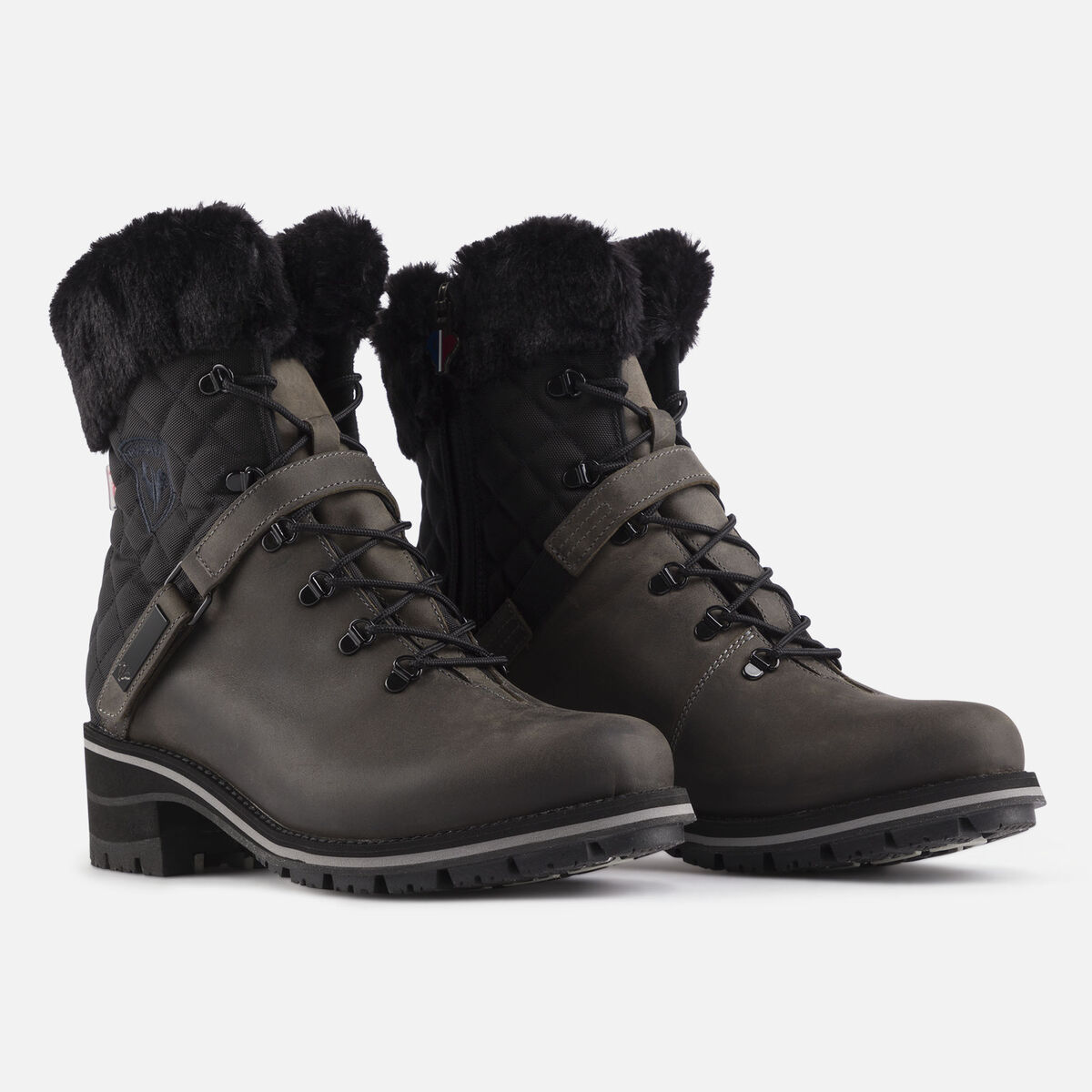 Women's 1907 Megeve Grey Wax Boots Midgrey