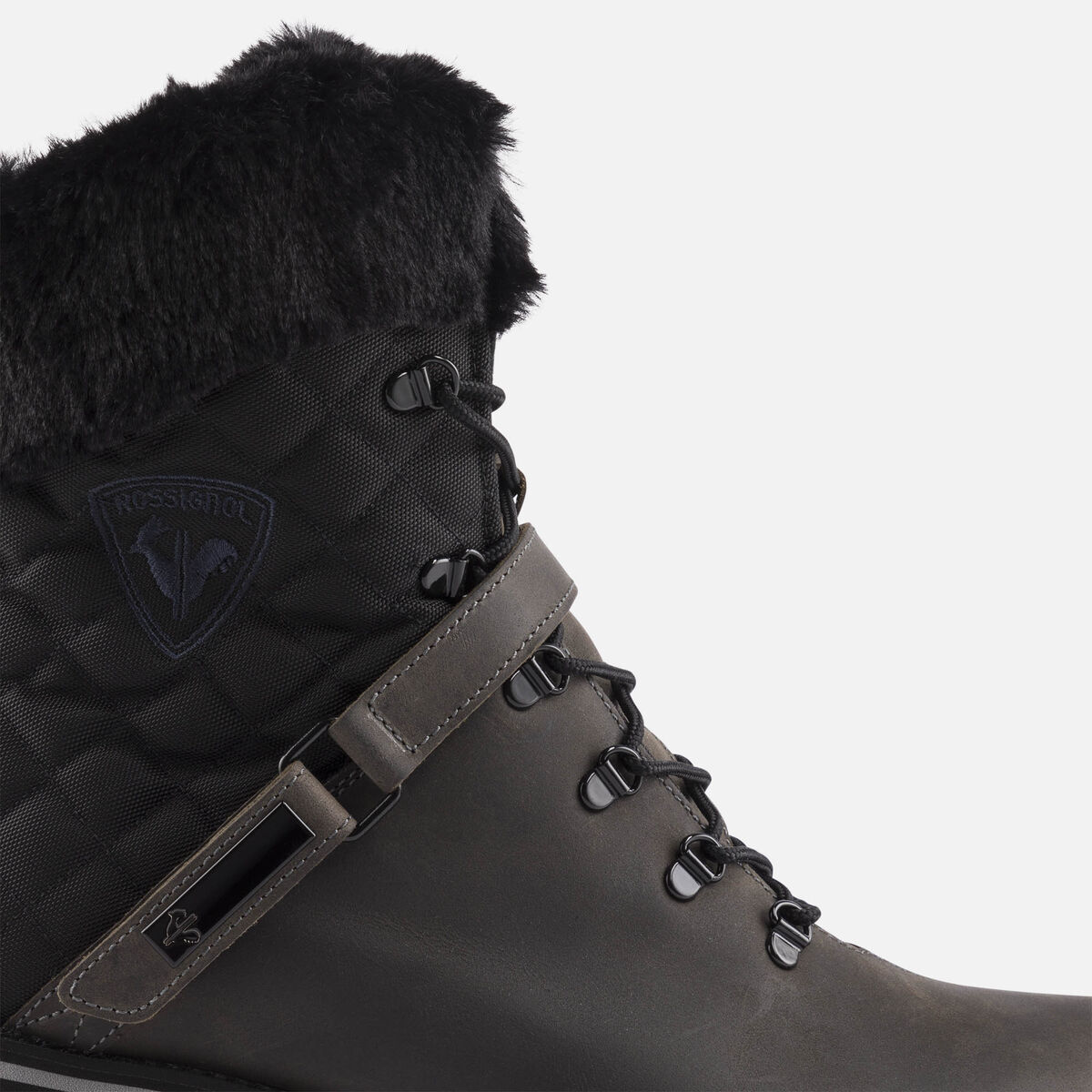 Women's 1907 Megeve Grey Wax Boots Midgrey