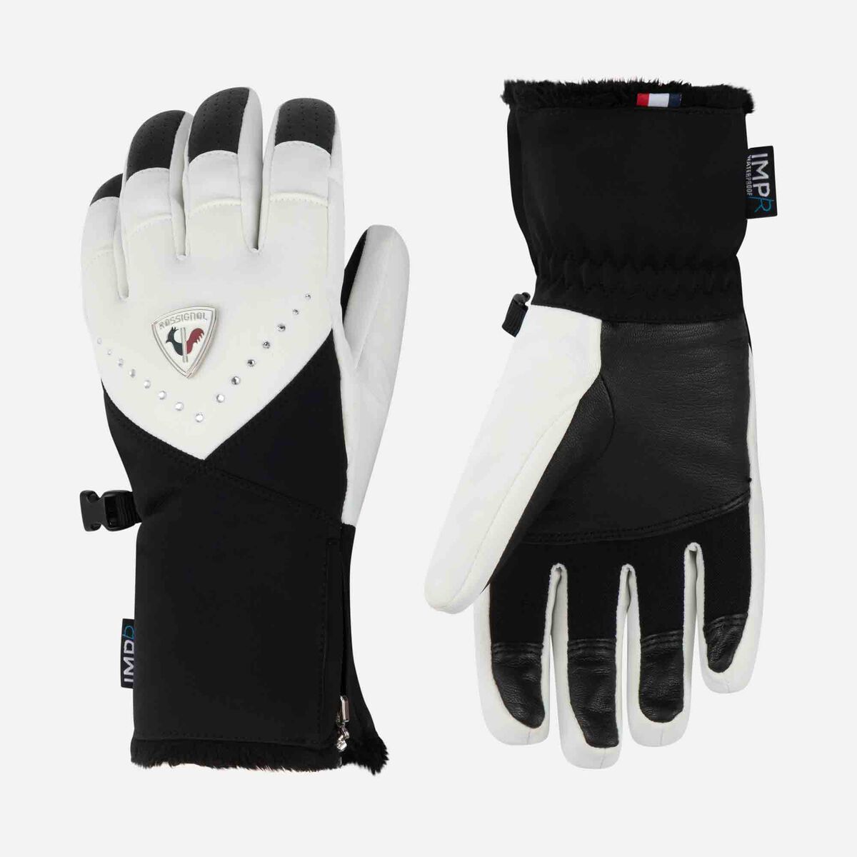 Women's Absolut waterproof ski gloves White