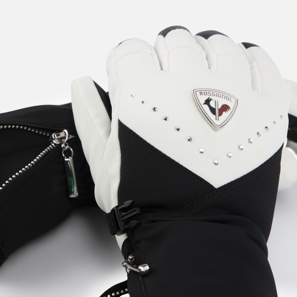 Women's Absolut waterproof ski gloves White