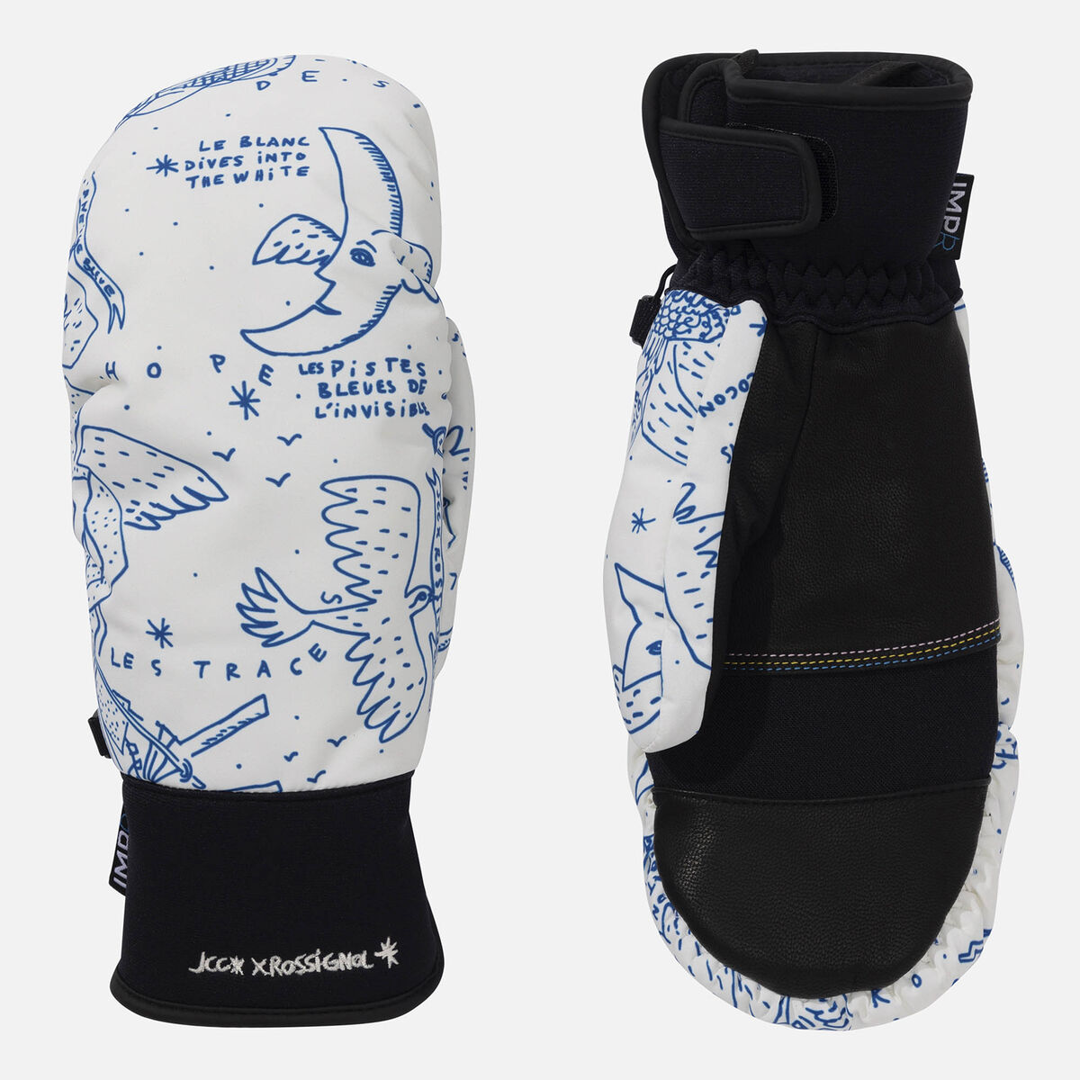 Women's JCC Ski Mittens Snow Angel Artic Print