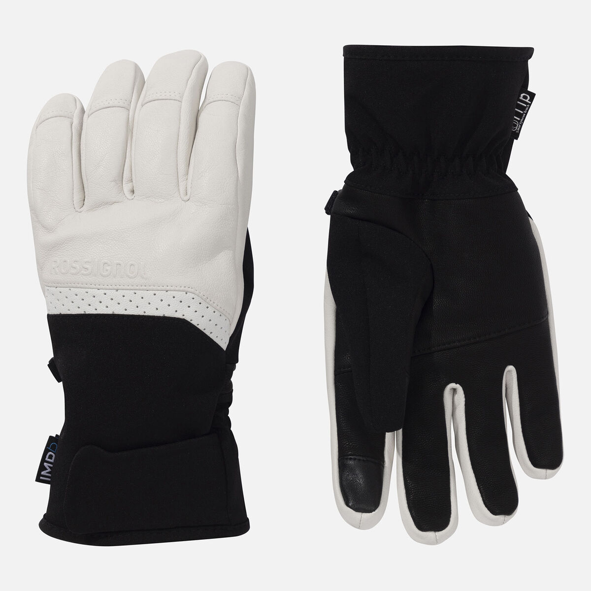 Women's Elite Leather IMP'R Ski Gloves White