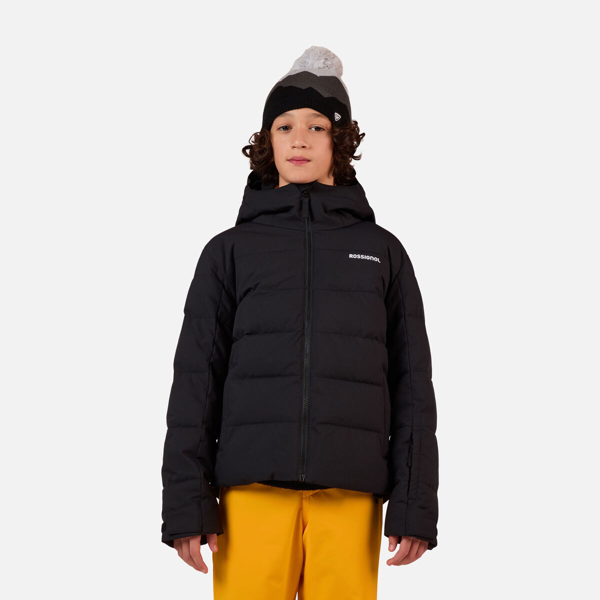 Boys' Siz Quilted Ski Jacket Black