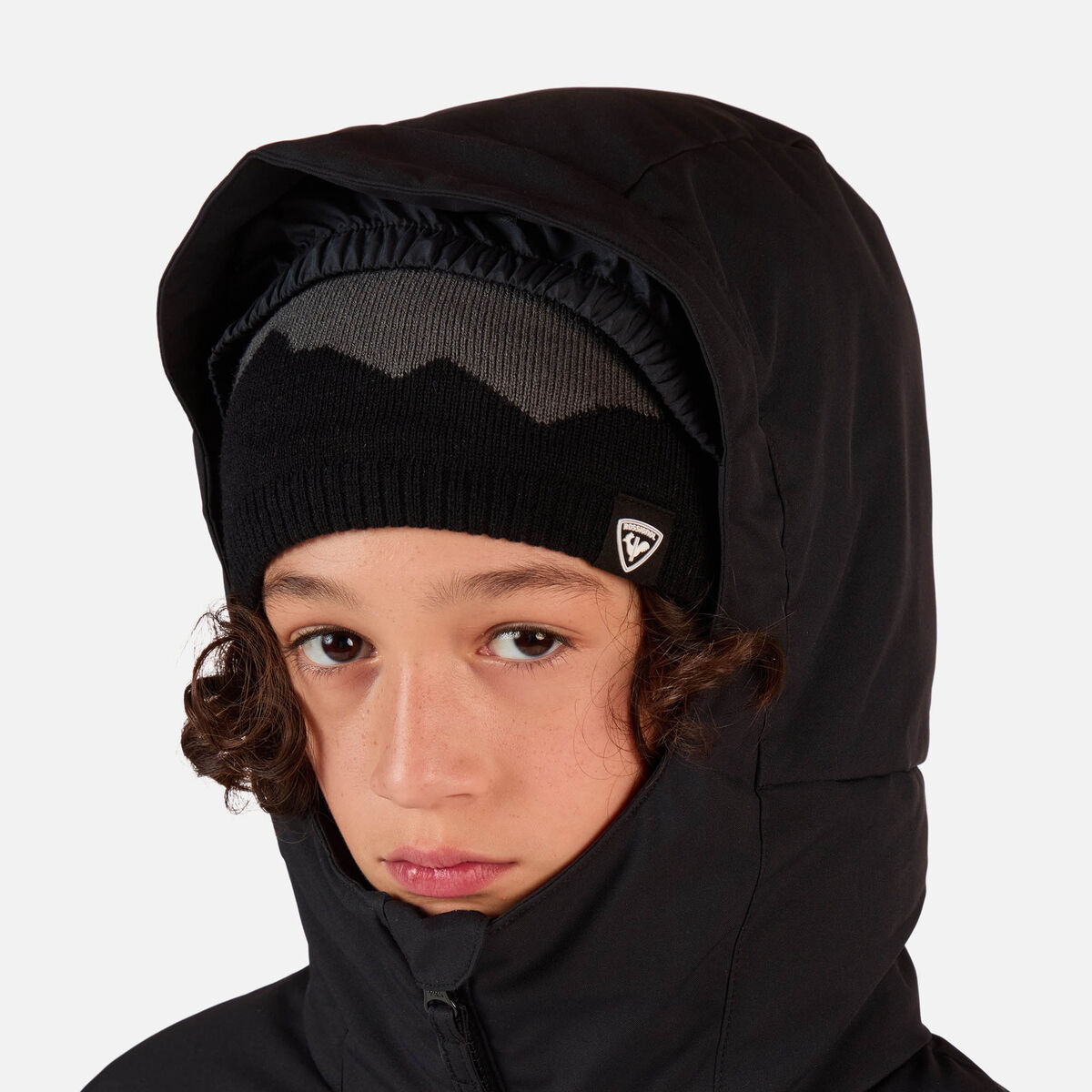Boys' Siz Quilted Ski Jacket Black