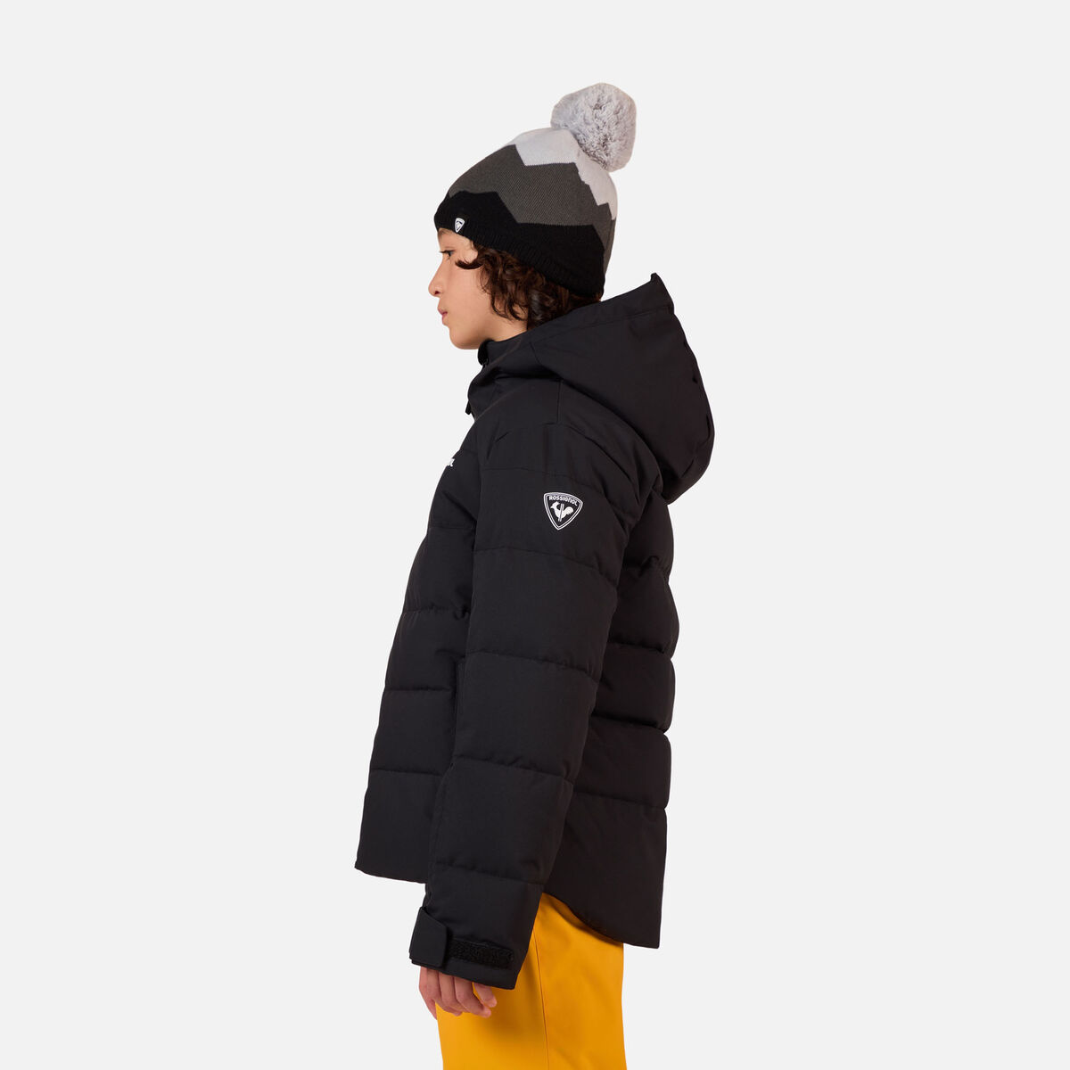 Boys' Siz Quilted Ski Jacket Black