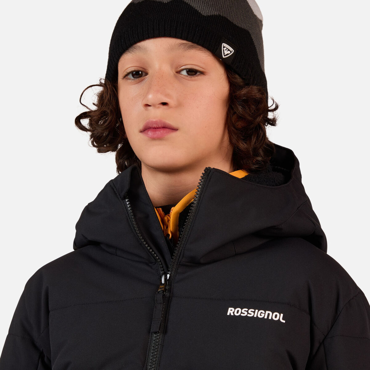 Boys' Siz Quilted Ski Jacket Black