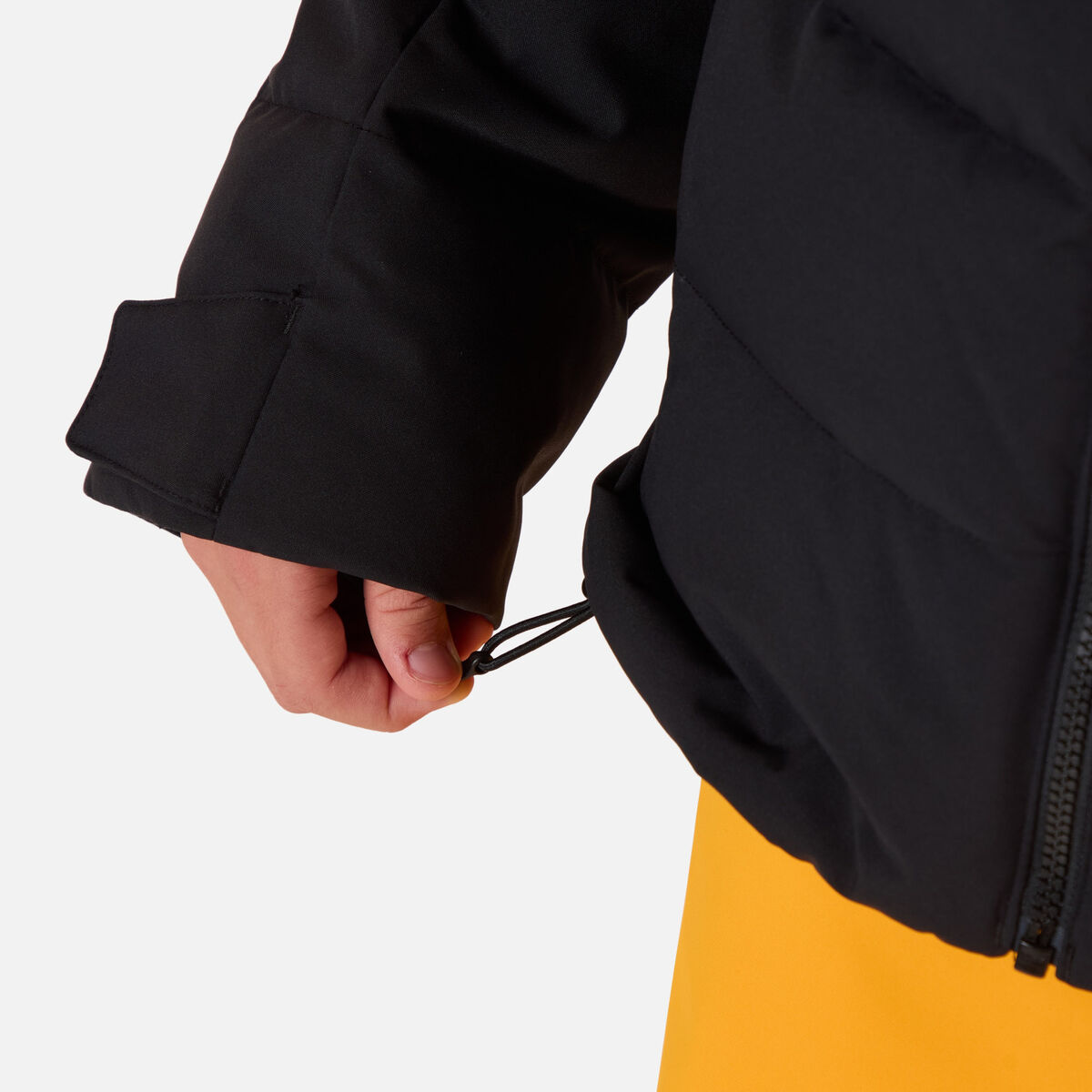 Boys' Siz Quilted Ski Jacket Black