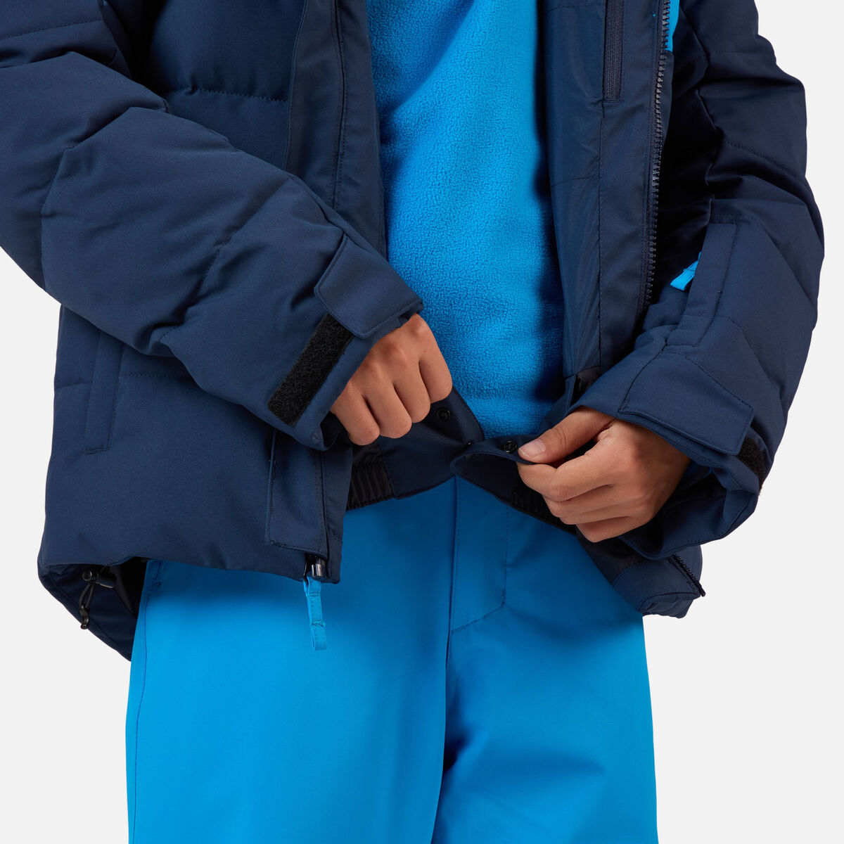 Boys' Siz Quilted Ski Jacket Dark Navy