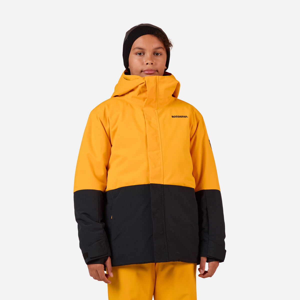 Juniors' Outerlimits Insulated Ski Jacket Saffron Ylw