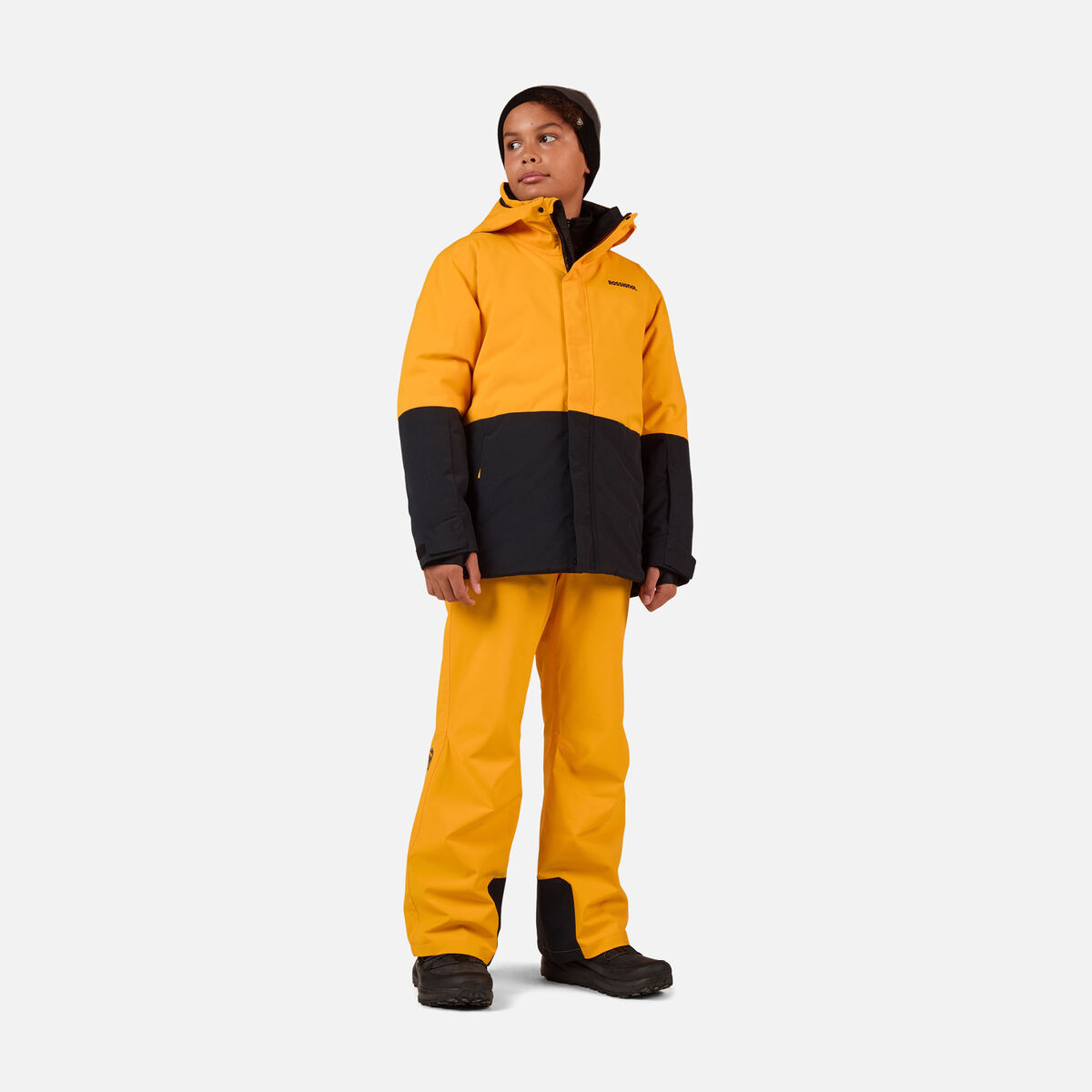 Juniors' Outerlimits Insulated Ski Jacket Saffron Ylw