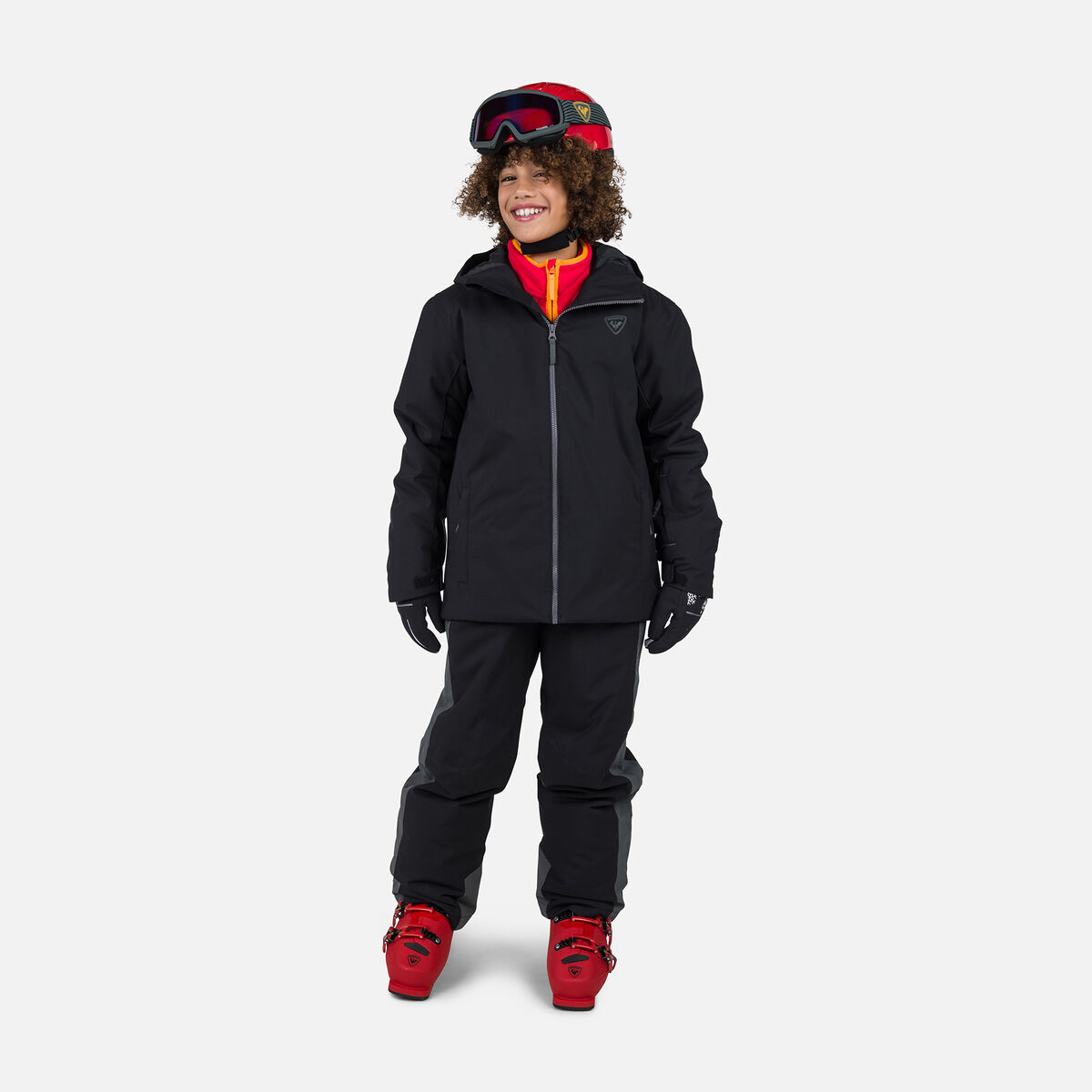 Juniors' Strawpile Ski Jacket Black