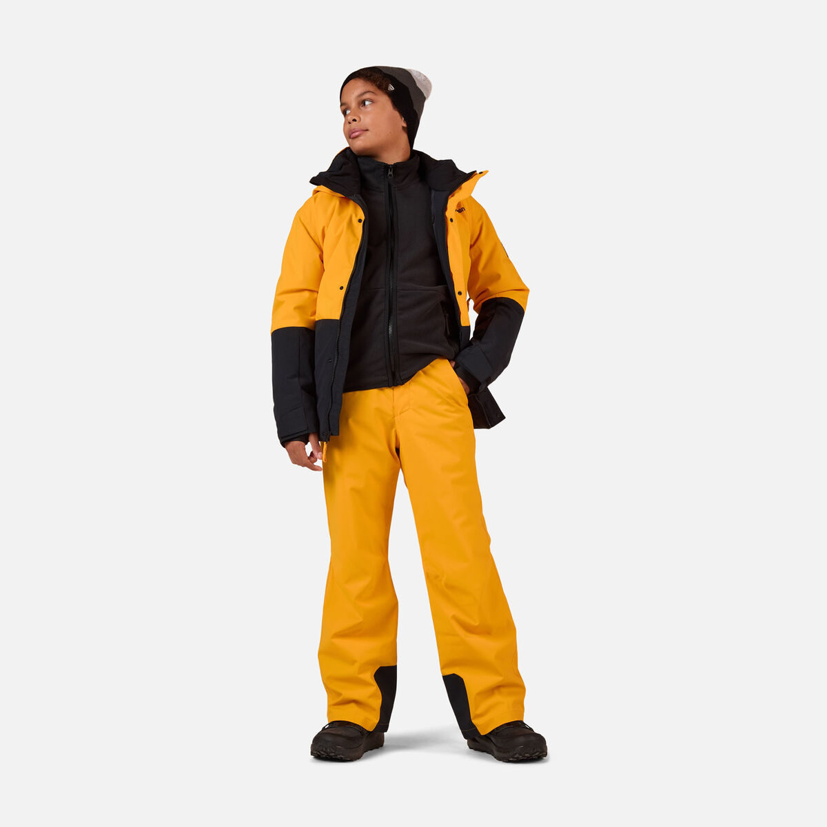 Boys' Insulated Ski Pants Saffron Ylw