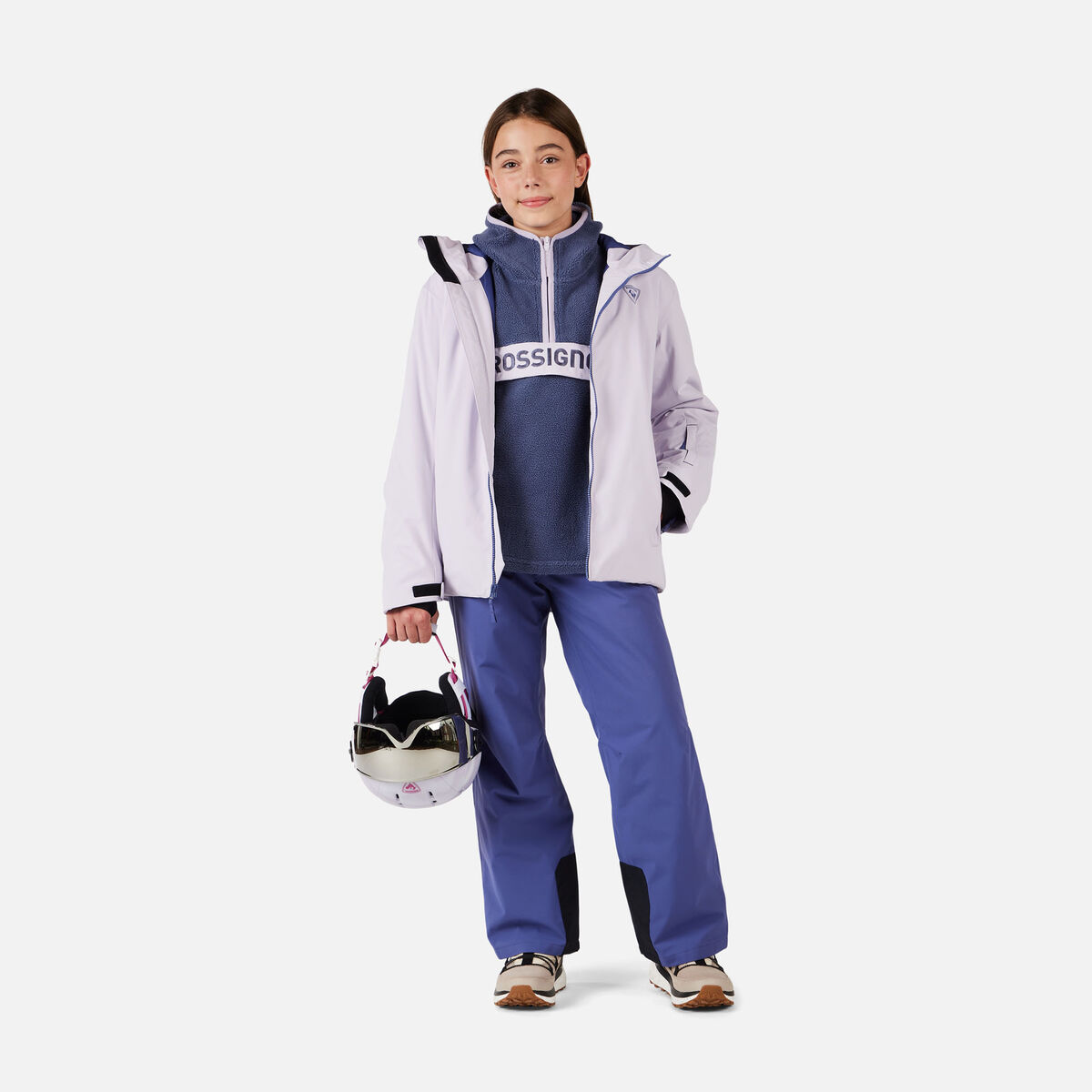 Juniors' Alltrack Anorak Fleece True Night Blue