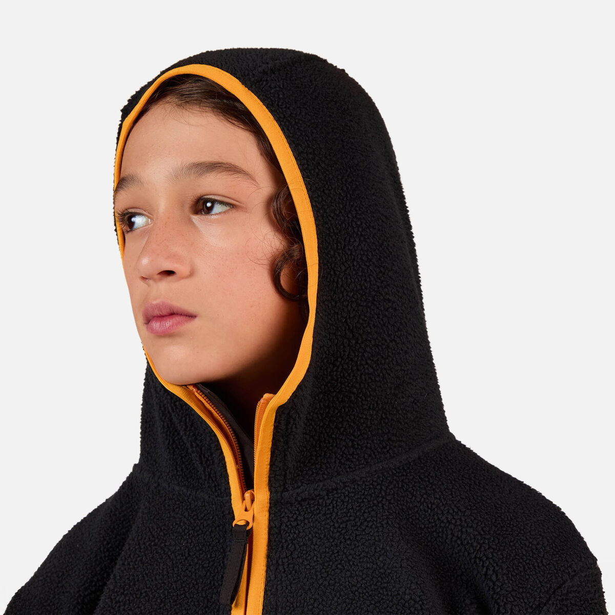 Juniors' Alltrack Anorak Fleece Black