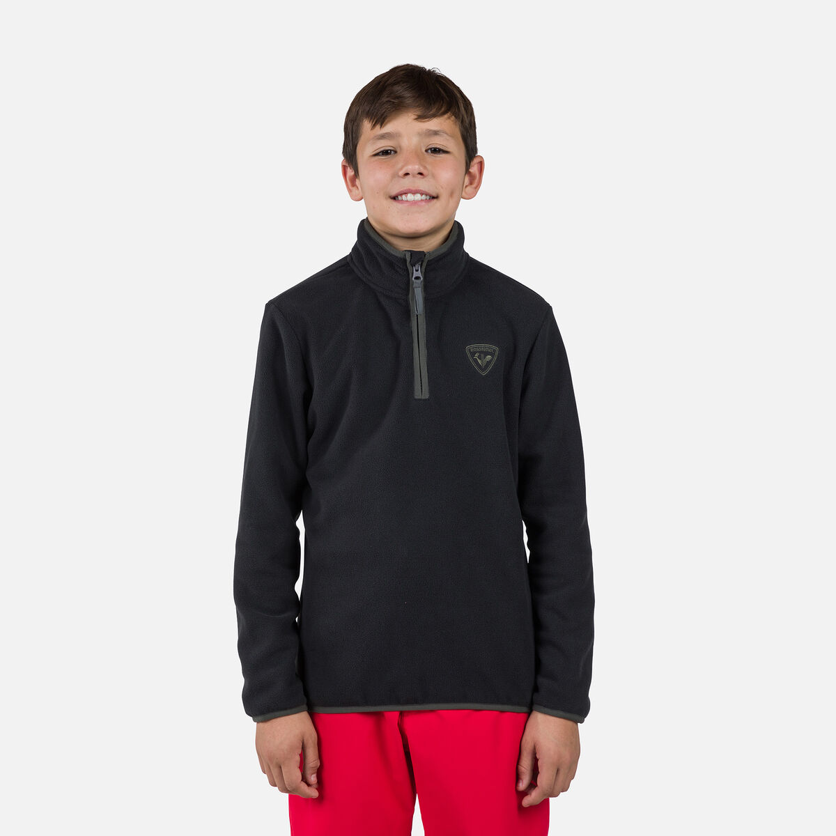 Juniors' Strawpile Half-Zip Fleece Black