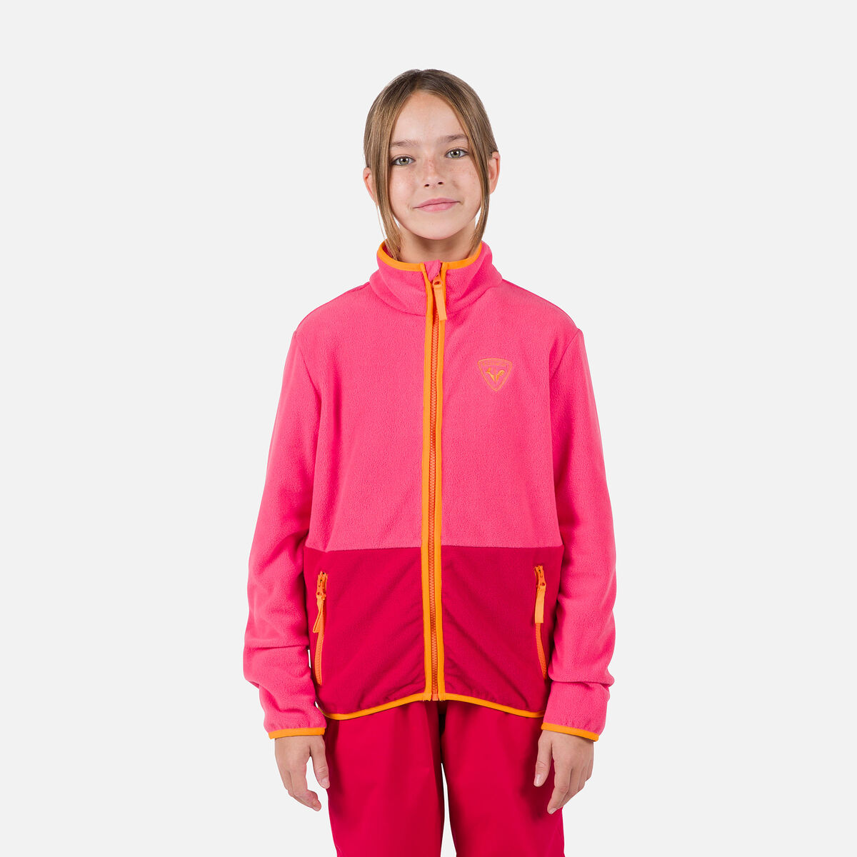 Juniors' Strawpile Full-Zip Fleece Tea Rose