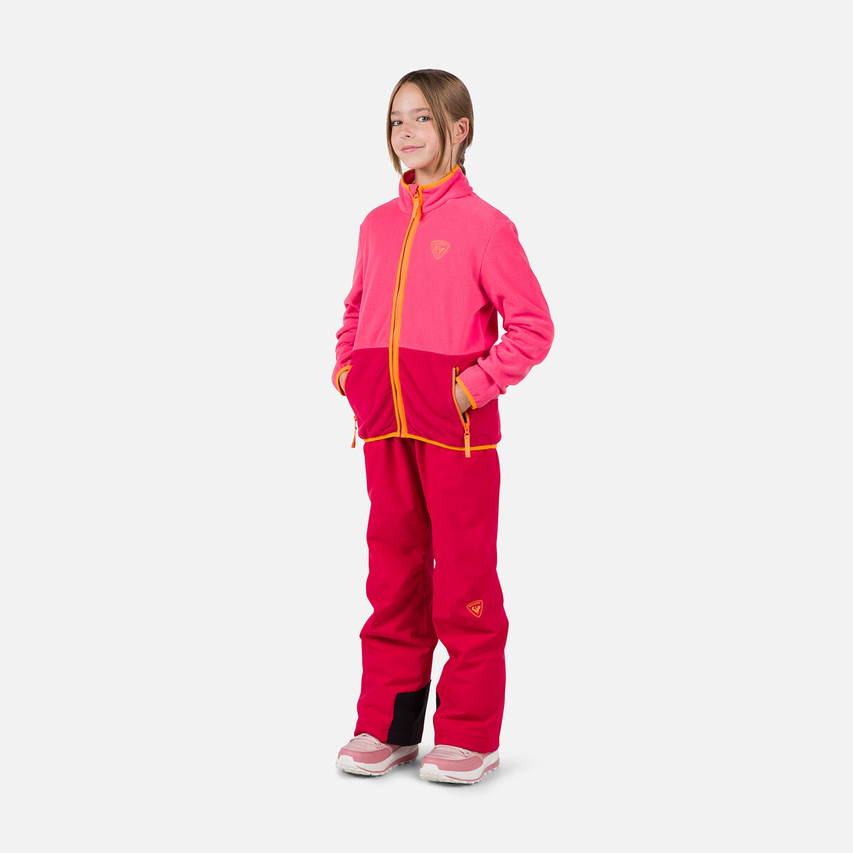 Juniors' Strawpile Full-Zip Fleece Tea Rose
