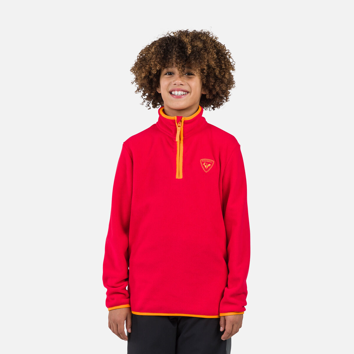Juniors' Strawpile Half-Zip Fleece Sports Red
