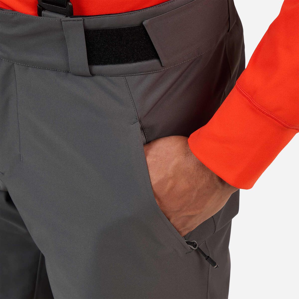 Men's Insulated Ski Pants Regular length Onyx Grey