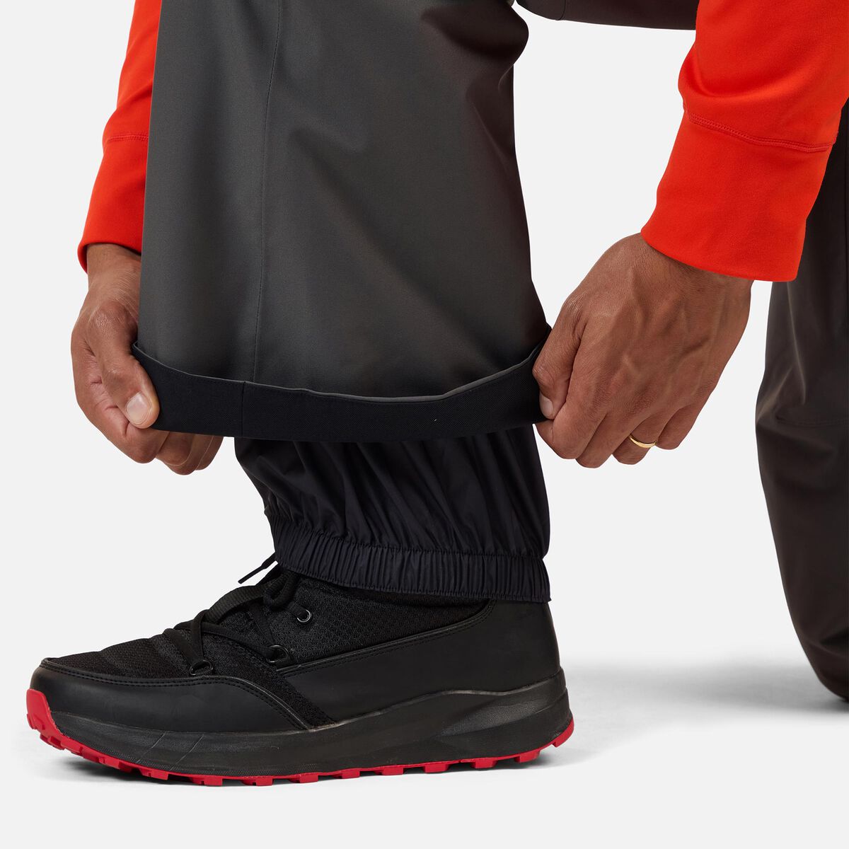 Men's Insulated Ski Pants Regular length Onyx Grey