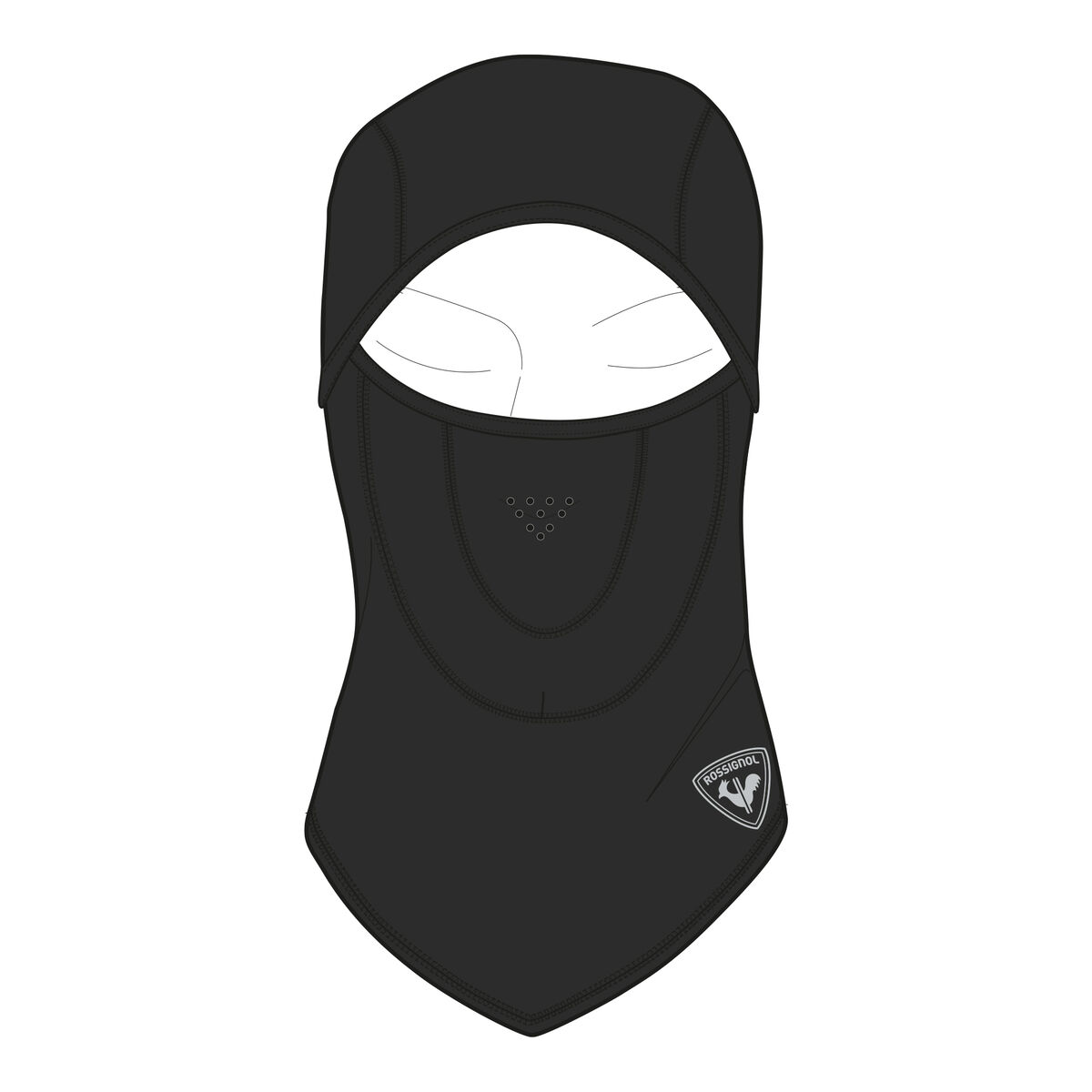 Juniors' black balaclava Black