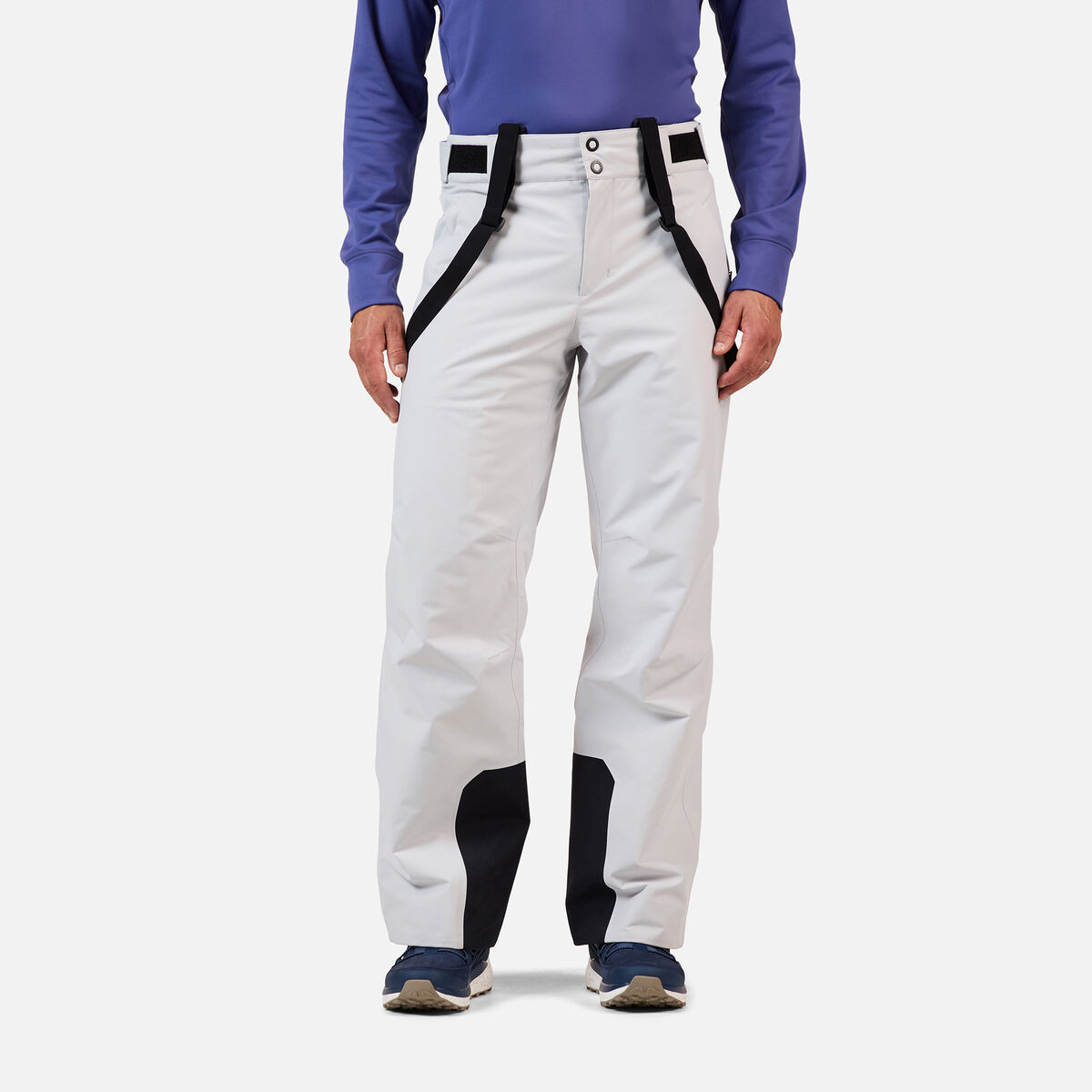 Men's Insulated Ski Pants Regular length Soft Grey