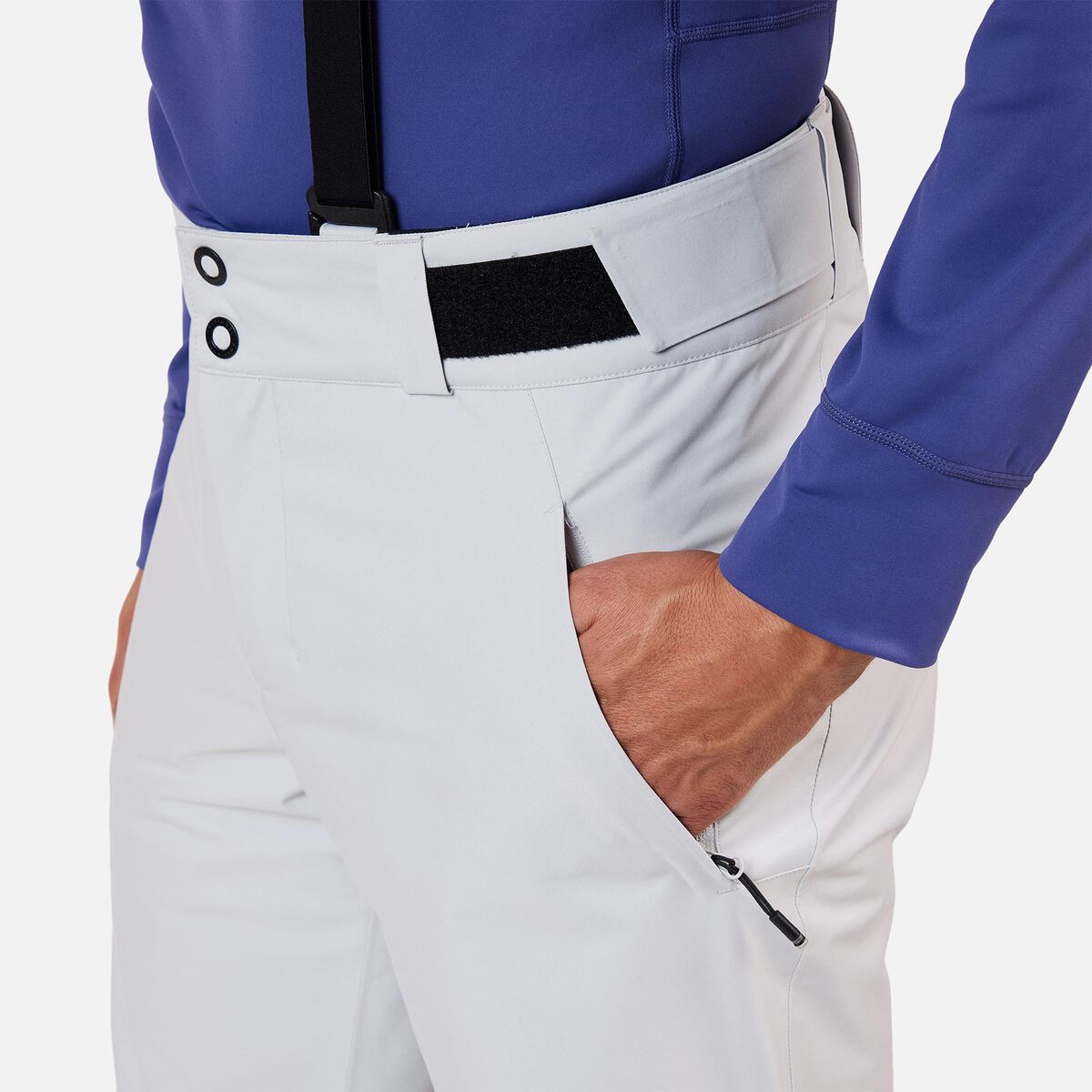 Men's Insulated Ski Pants Regular length Soft Grey