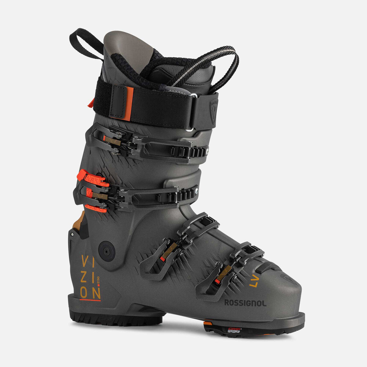 Men's On Piste Ski Boots VIZION 4B ELITE 130 LV GW GREY