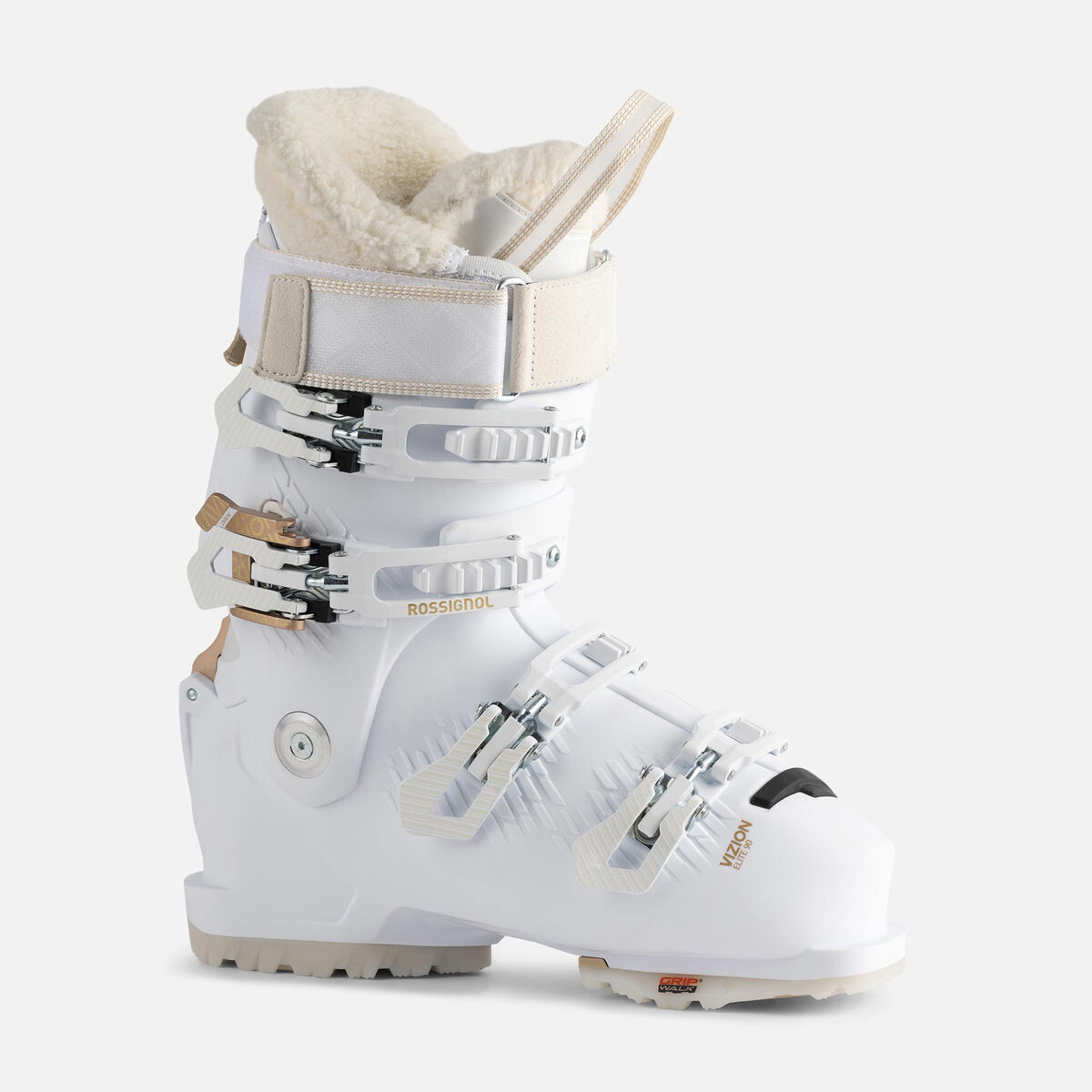 Women's On Piste Ski Boots VIZION 4B ELITE 90 GW White,WHITE