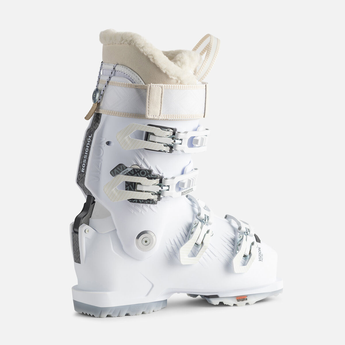 Women's On Piste Ski Boots VIZION 4B PRO 80 GW WHITE