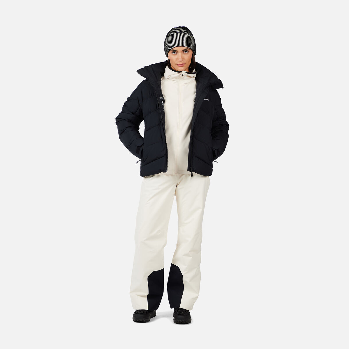 Women's Insulated Ski Pants Regular length Nature White