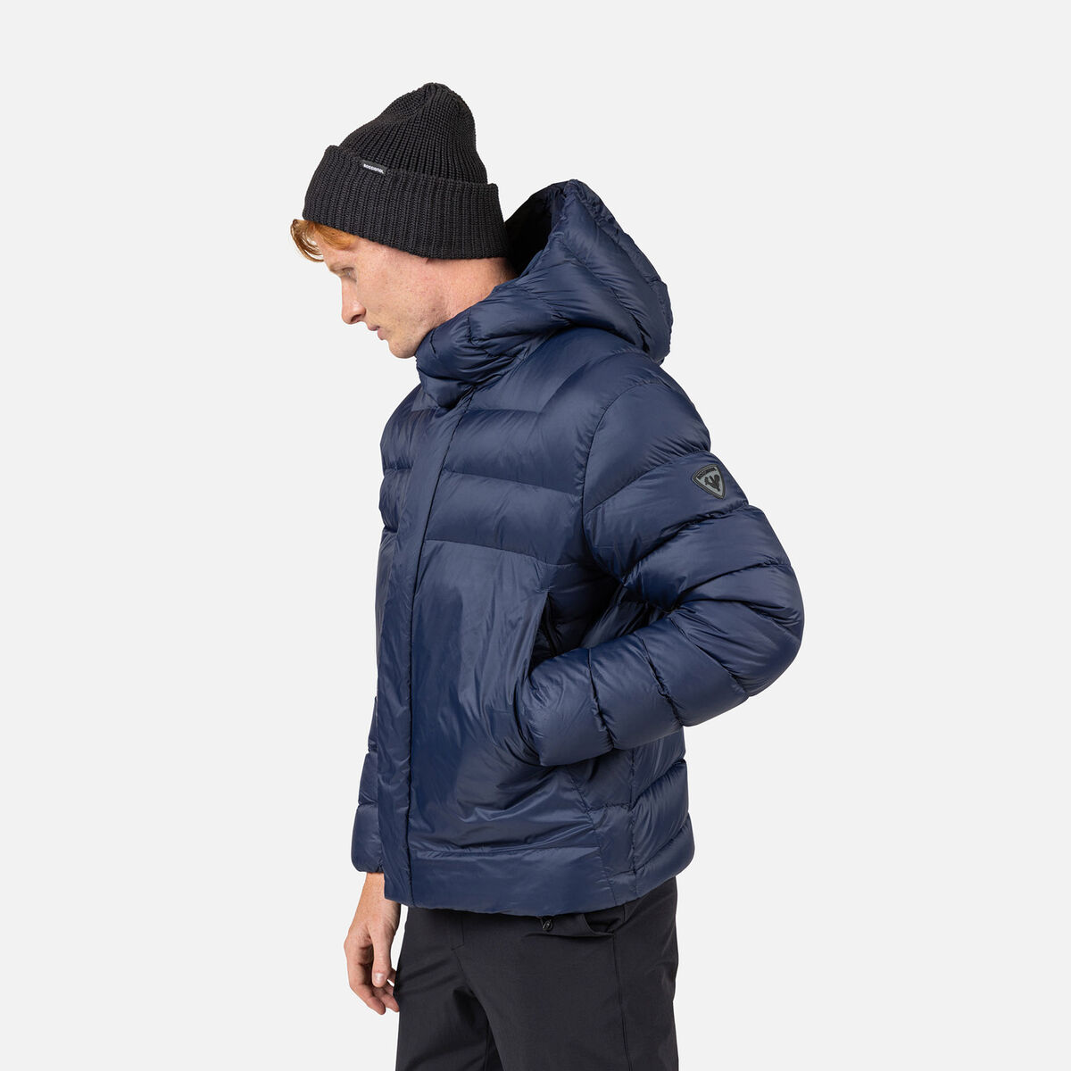 Men's Aretu Down Hoodie Dark Navy