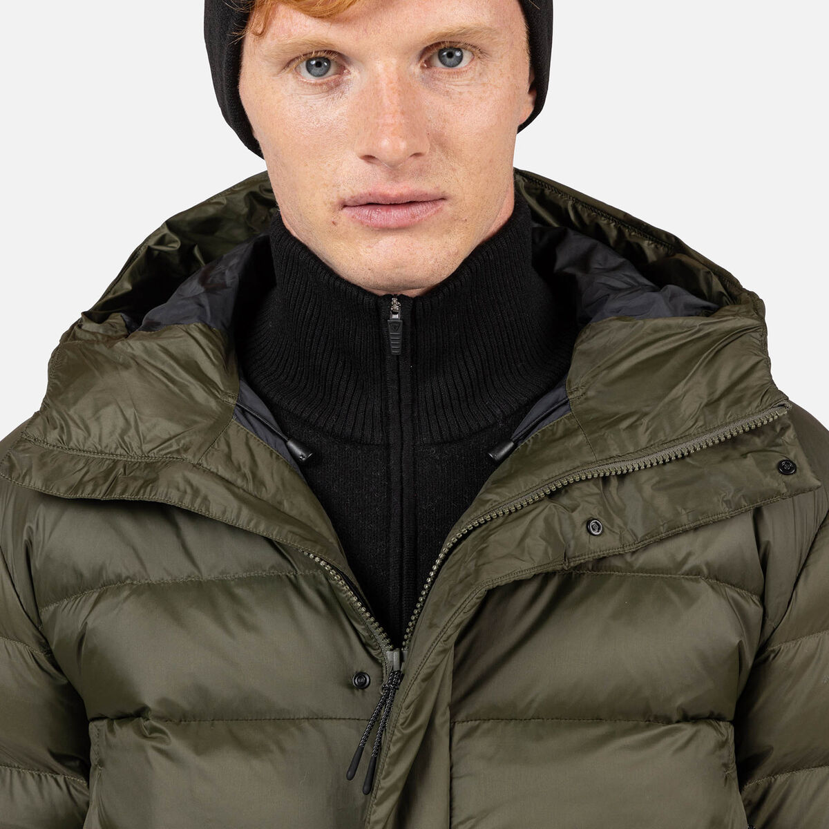 Men's Aretu Down Hoodie Olive Shadow