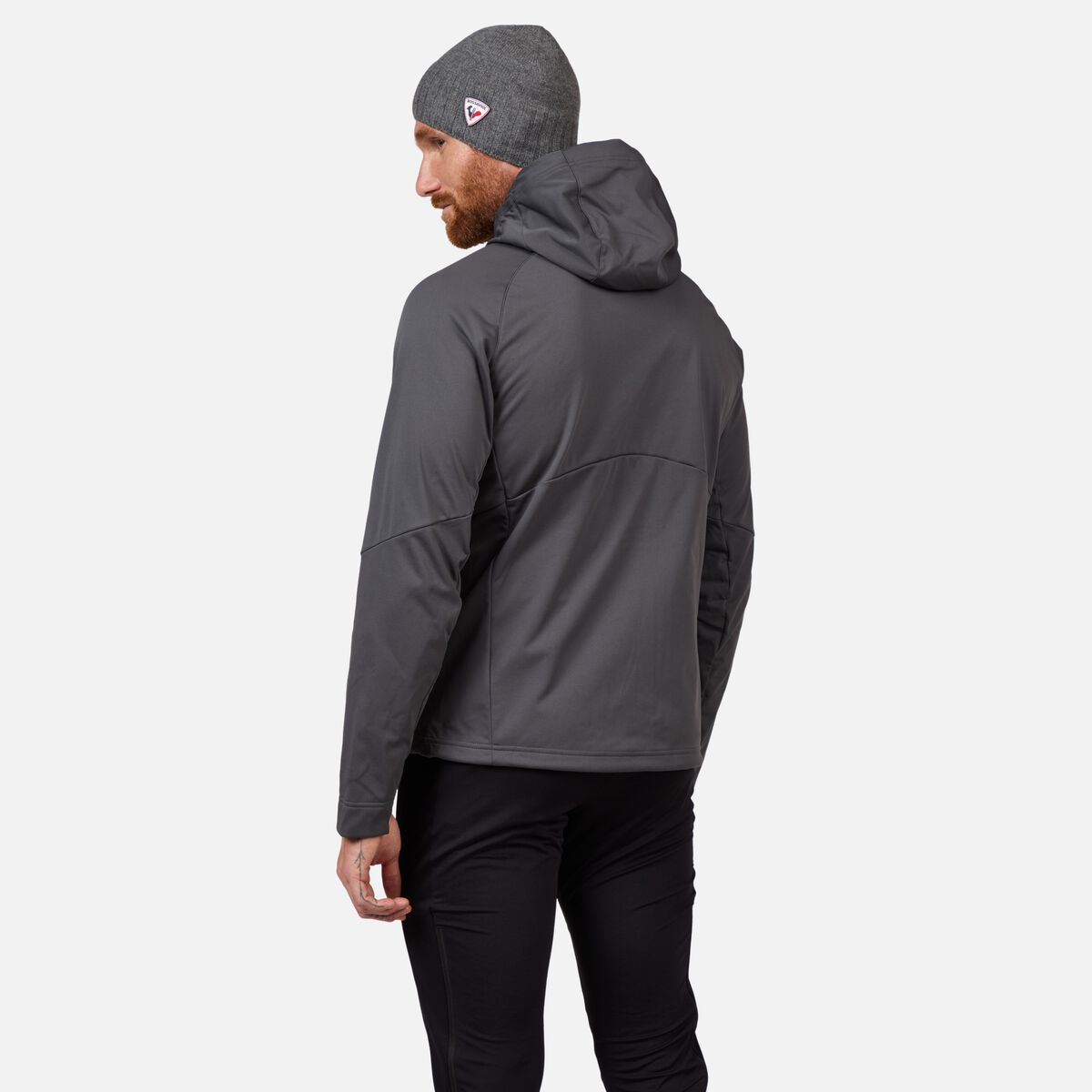 Men's Genetys Hooded Soft Shell Jacket Onyx Grey