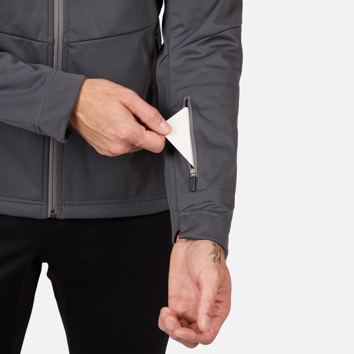 Men's Genetys Hooded Soft Shell Jacket Onyx Grey