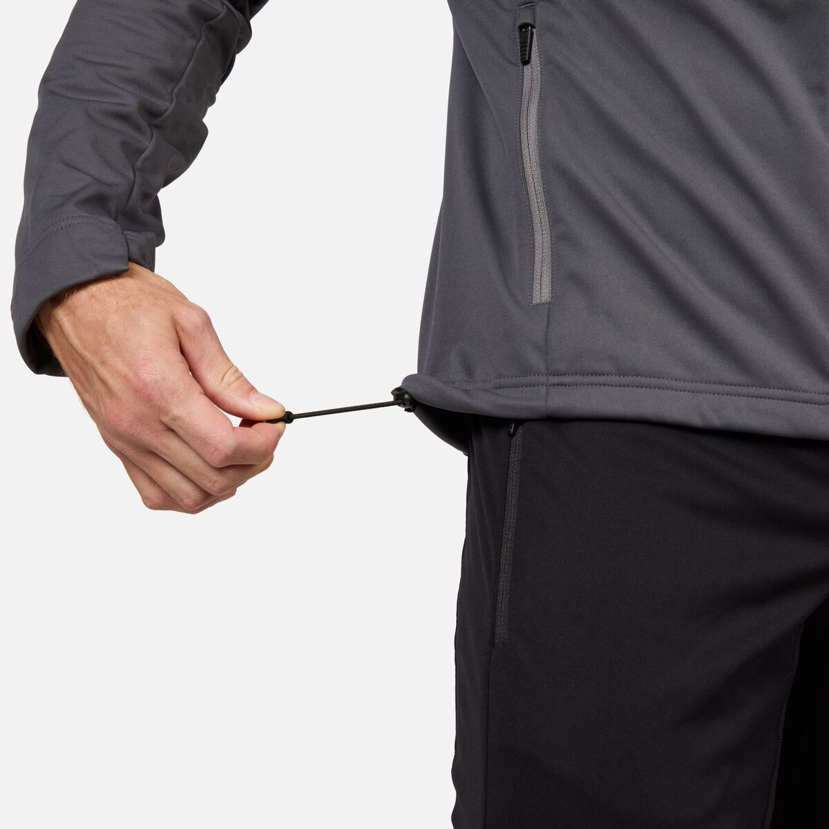 Men's Genetys Hooded Soft Shell Jacket Onyx Grey