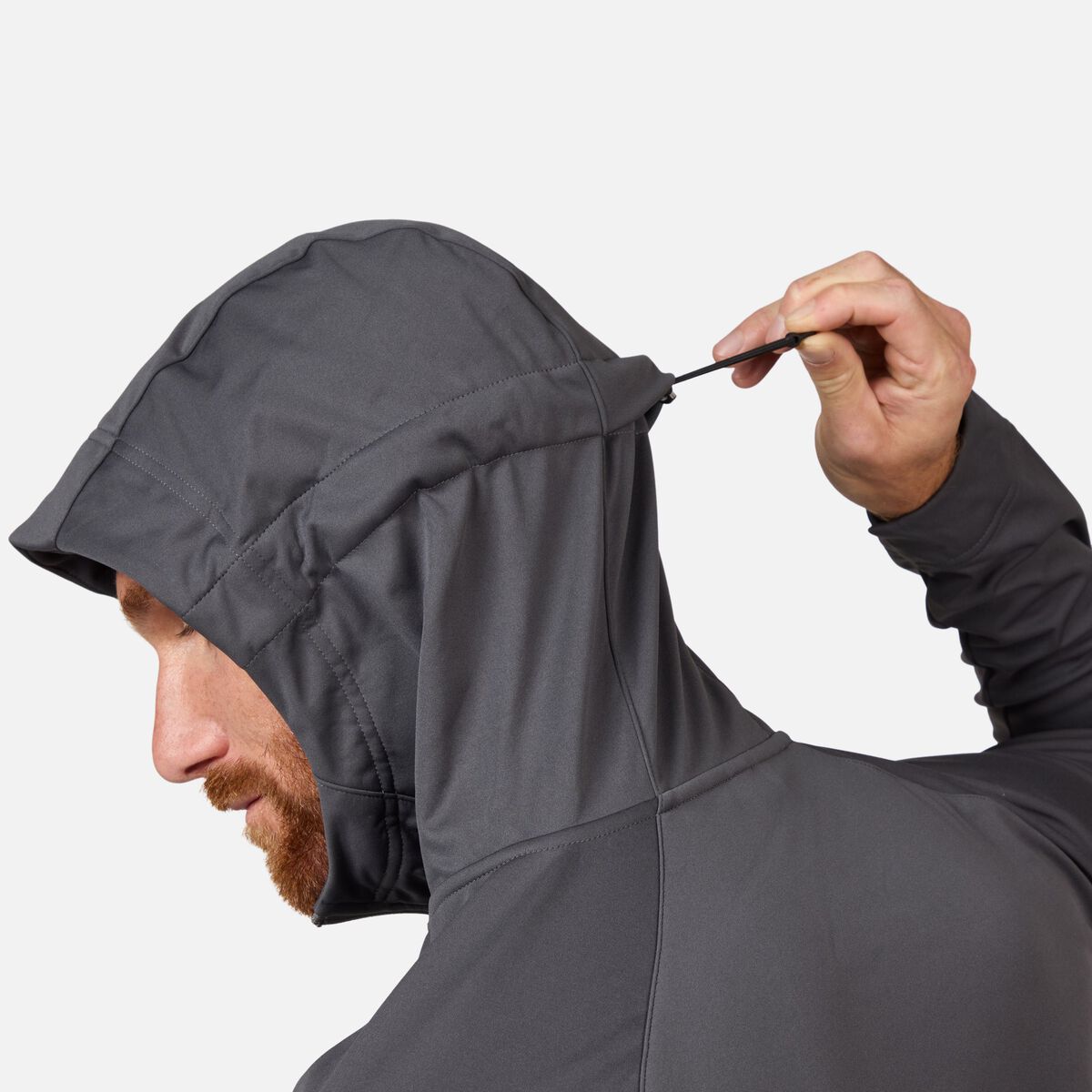 Men's Genetys Hooded Soft Shell Jacket Onyx Grey