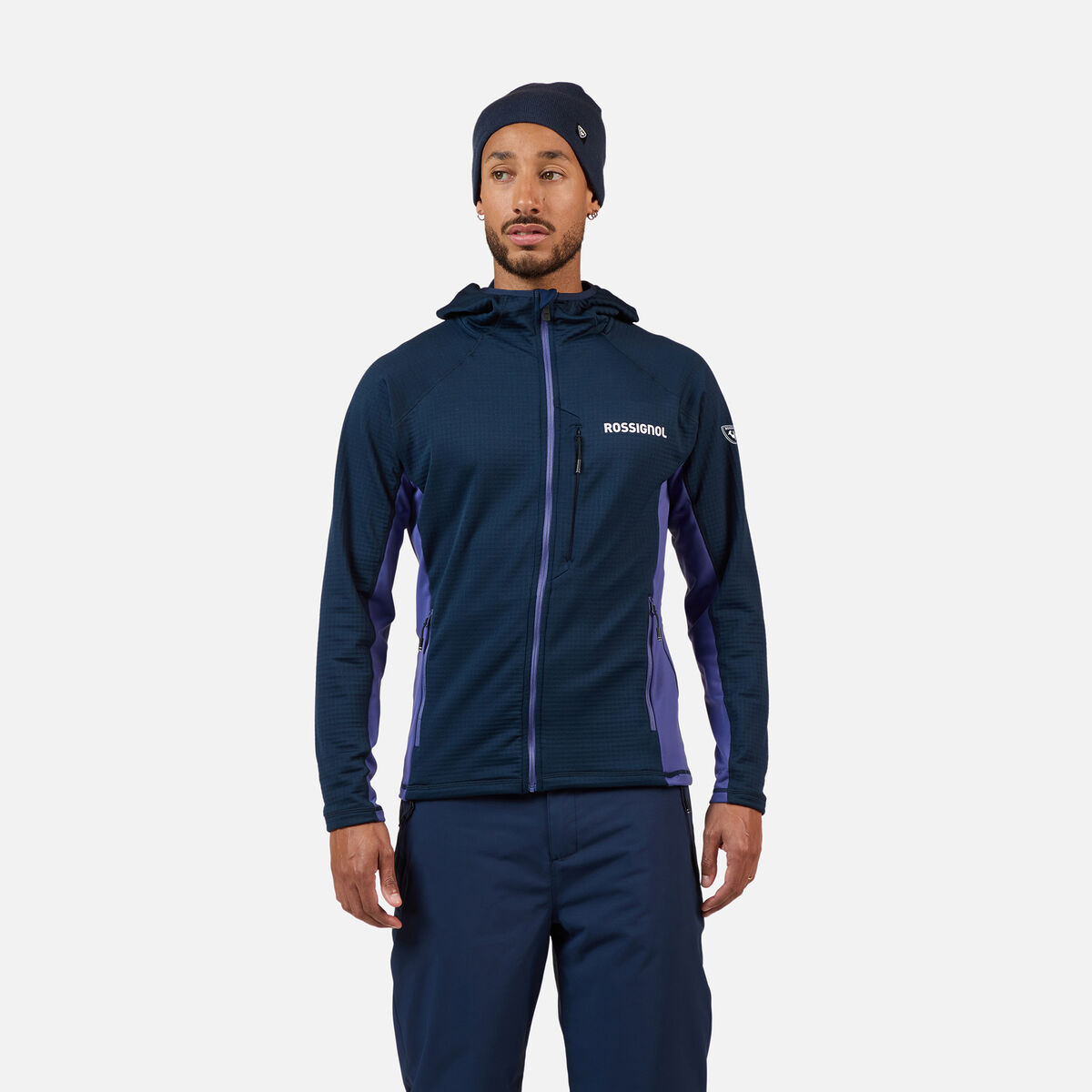 Men's Blackside Full-Zip Hooded Fleece Dark Navy