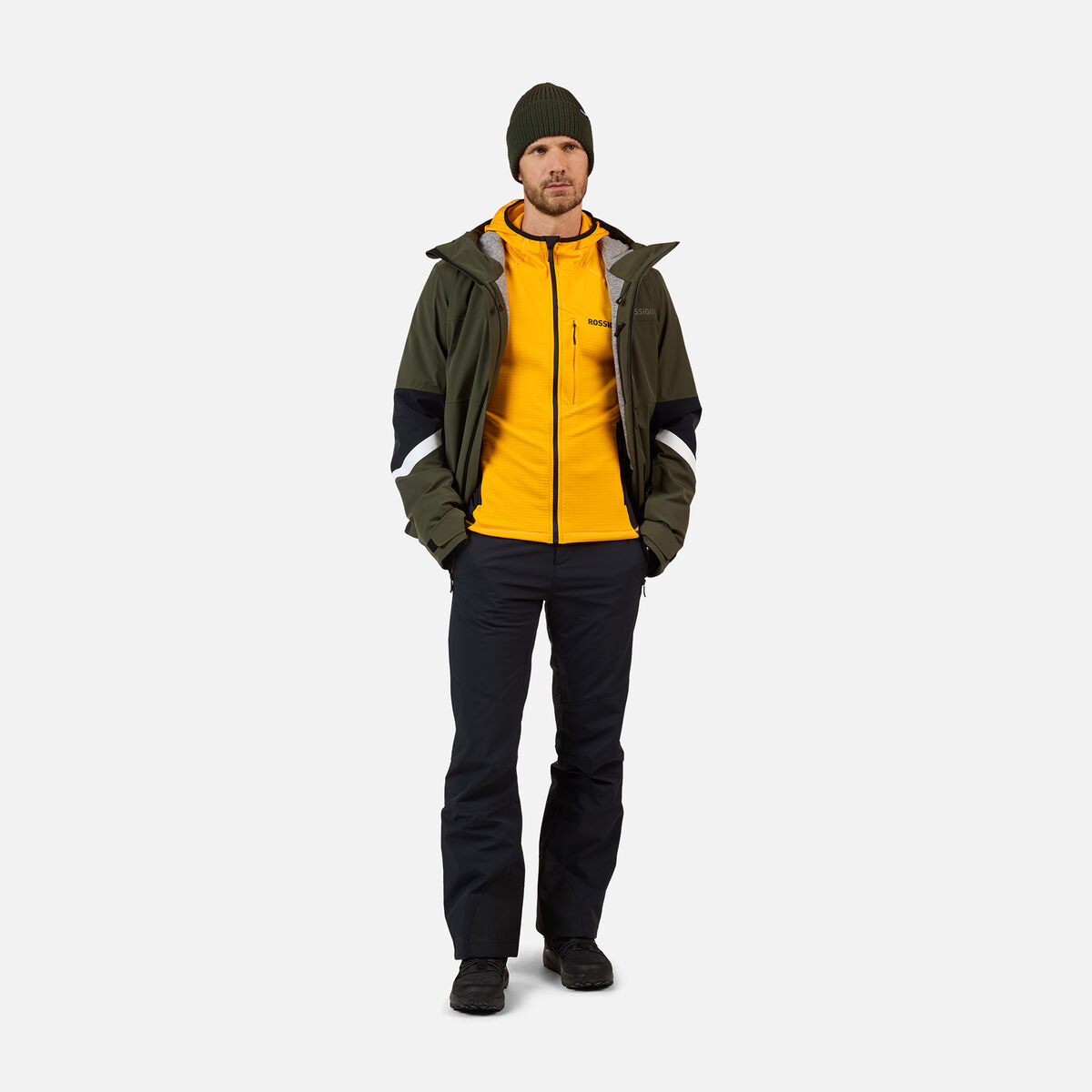 Men's Blackside Full-Zip Hooded Fleece Saffron Ylw