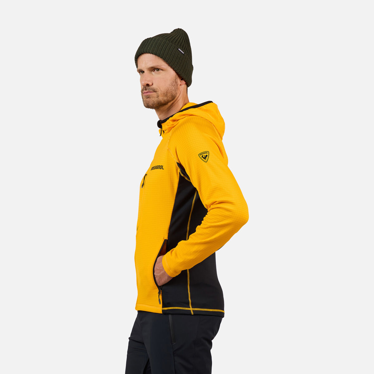Men's Blackside Full-Zip Hooded Fleece Saffron Ylw