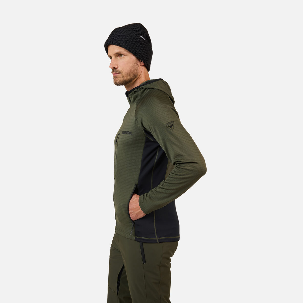 Men's Blackside Full-Zip Hooded Fleece Olive Shadow
